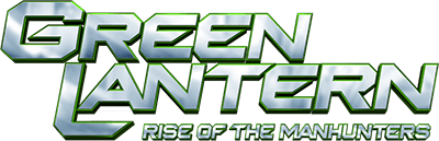 Green Lantern: Rise of the Manhunters title screen for Wii